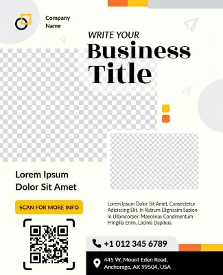 Professional Company Promotion Layout Flyer Template