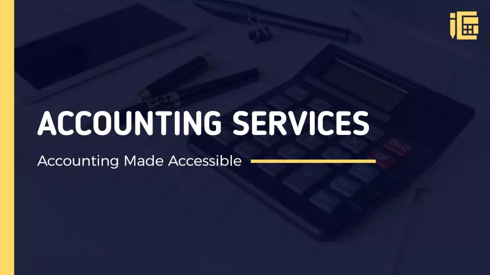 Professional Dark Blue Accounting Services Presentation Template