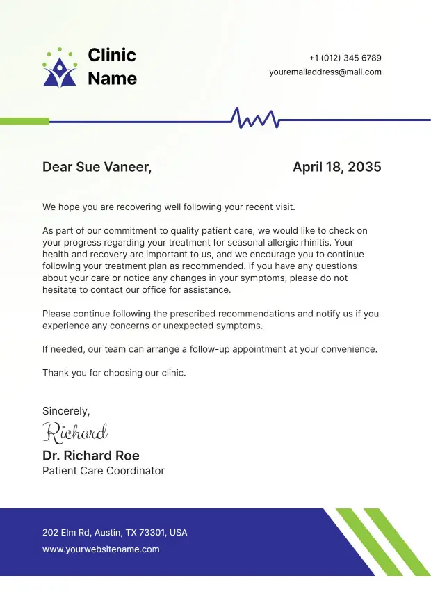 Professional Doctor Letterhead Template