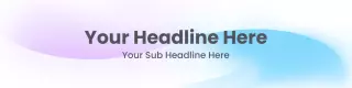 Professional Gradient Design with Customizable Text LinkedIn Banner Template