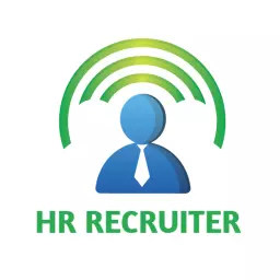 Professional HR Recruiter with Green and Blue Design Logo Template