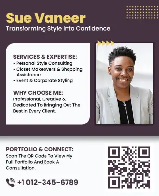 Professional Image Consultant Portfolio Flyer Template
