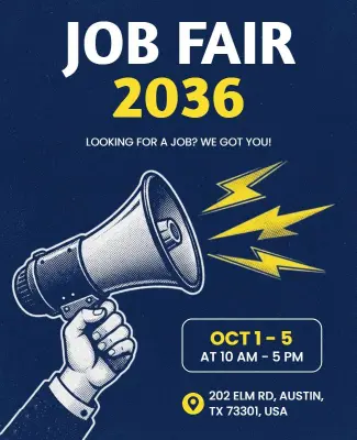 Professional Job Fair Poster Template