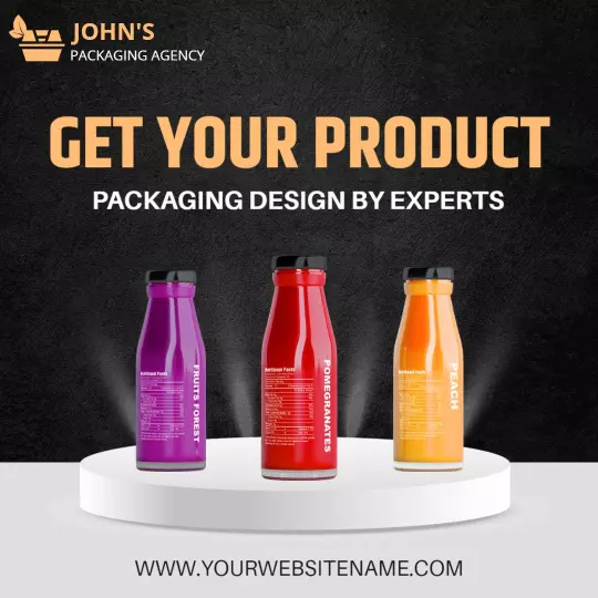 Professional Packaging Design by Experts Ad Template