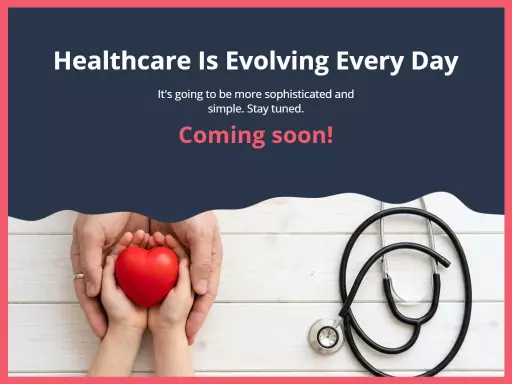 Professional Pink and Navy Healthcare Innovation Presentation Template