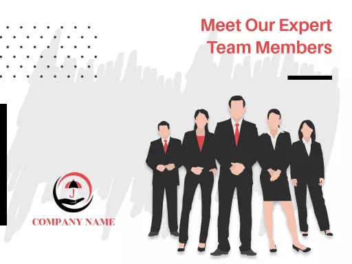 Professional Red Business Team Introduction Presentation Template