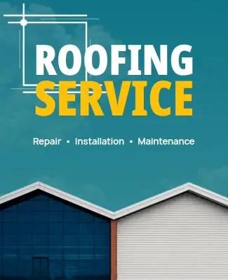 Professional Roof Installation Services Poster Template
