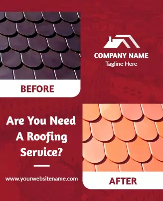 Professional Roofing Services Advertising Flyer Template