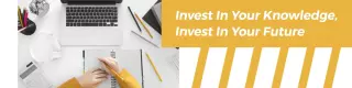 Professional Workspace with Inspirational Quote LinkedIn Banner Template