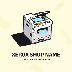 Professional Xerox Machine Service with Direct Copy Solutions Logo Template
