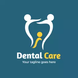 Promoting Family Health with Compassionate Dental Care Logo Template
