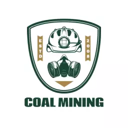 Protective Gear Representing Safe Coal Mining Practices Logo Template