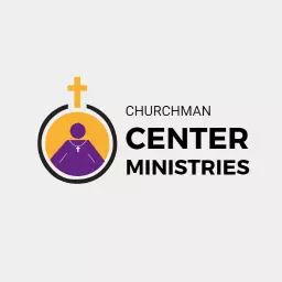 Purple and Yellow Design Representing Churchman Center Logo Template