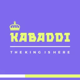 Purple Background with Bold Kabaddi Theme Crown Logo Template