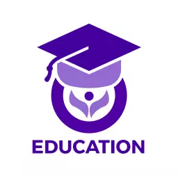Purple Graduation Cap Symbolizing Empowering Education Logo Template