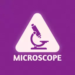 Purple Microscope Icon Highlighting Scientific Exploration Logo Template