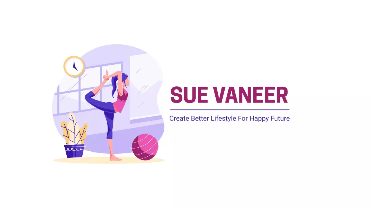 Purple Vibrant Fitness Lifestyle Inspiration YouTube Banner Template