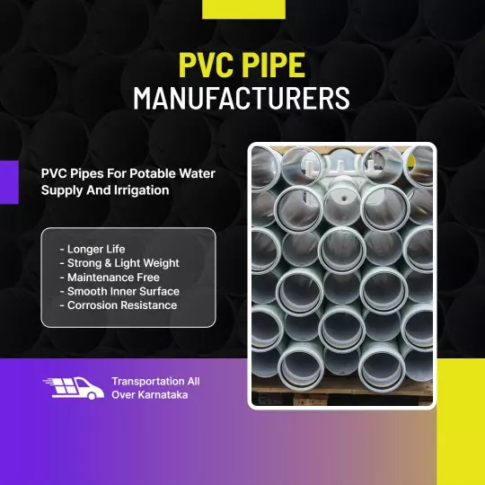 Pvc Pipe Manufacturing and Distribution Instagram Flyer Template