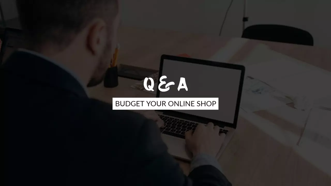 Q&A Session for Budgeting Your Online Shop YouTube Banner Template