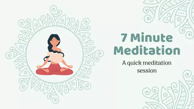 Quick 7 Minute Meditation Relaxation YouTube Thumbnail Template