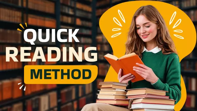 Quick Reading Technique Learning YouTube Thumbnail Template