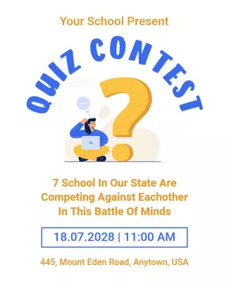Quiz Contest Flyer Template