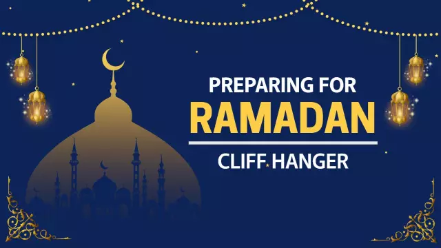 Ramadan Festivities Preparation Night Sky Holiday YouTube Thumbnail Template