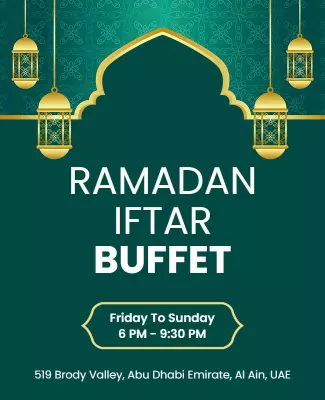 Ramadan Iftar Buffet Event Flyer Template