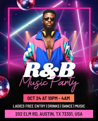 R&b Nightclub Music Party Flyer Template