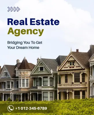 Real Estate Agency Promotion Poster Template