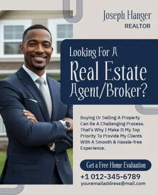 Real Estate Agent Services Promotion Flyer Template
