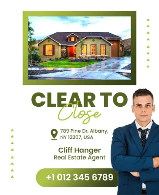 Real Estate Clear to Close Flyer Template