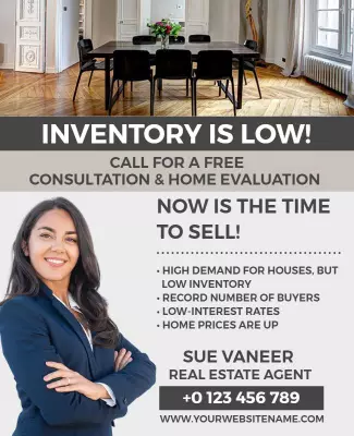 Real Estate Consultation and Evaluation Flyer Template