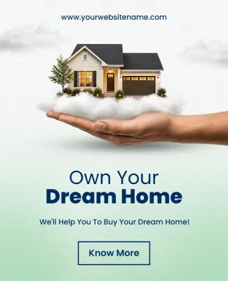 Real Estate Dream Home Promotion Poster Template