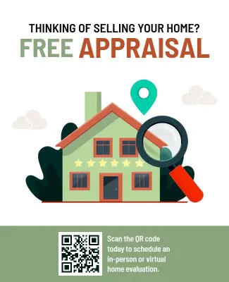 Real Estate Free Appraisal Promotion Flyer Template