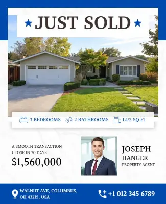 Real Estate Just Sold Property Flyer Template