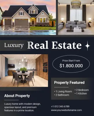 Real Estate Luxury Property Flyer Template