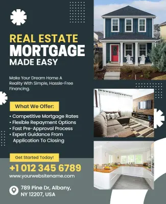 Real Estate Mortgage Services Flyer Template