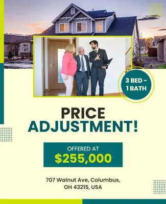 Real Estate Price Adjustment Flyer Template