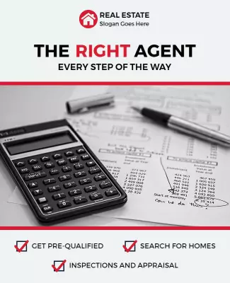 Real Estate Services Promotional Flyer Template