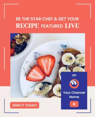 Recipe Submission Call for Culinary Channel Flyer Template