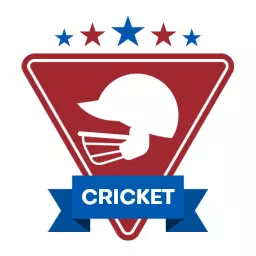 Red and White Cricket Team Logo with Sports Helmet Design Logo Template