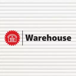 Red and White Industrial Design Showcasing Warehouse Logo Template