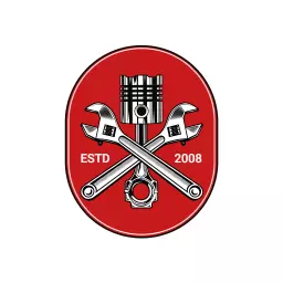 Red Mechanical Tools Design for Automotive Services Logo Template