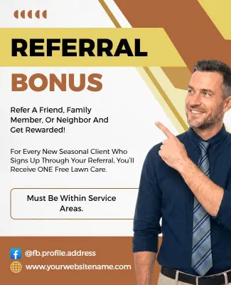 Referral Bonus Incentive Program Poster Template