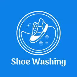Refreshing Blue Theme for Professional Shoe Washing Logo Template