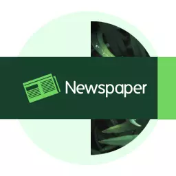 Refreshing Green and White Newspaper Design for Modern Media Logo Template