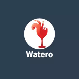 Refreshing Red Juice Splash in a Stylish Glass Logo Template