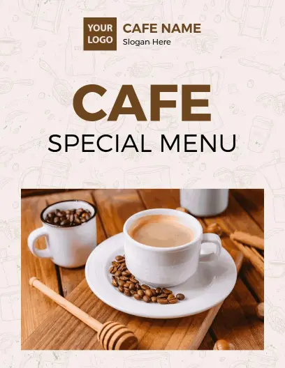 Refreshing Smoothies and Coffee Delights with Fresh Pastries Cafe Menu Template