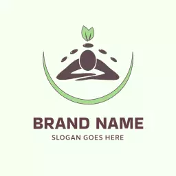 Relaxation and Wellness Themes Highlighted in Massage Logo Template